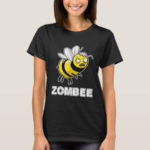 Zombee-Wortspiel Halloween Zombie Biene T-Shirt