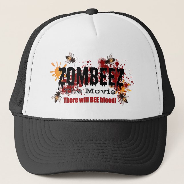 ZOMBEEZ Black Logo Hat Truckerkappe (Vorderseite)