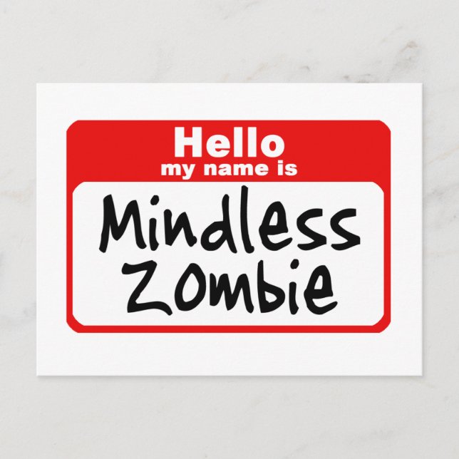 Zombie2 Postkarte (Vorderseite)