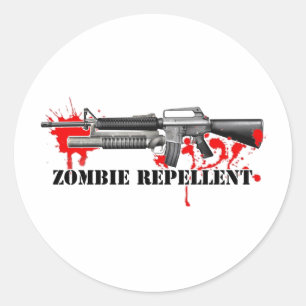 Zombie-Abwehrmittel Runder Aufkleber