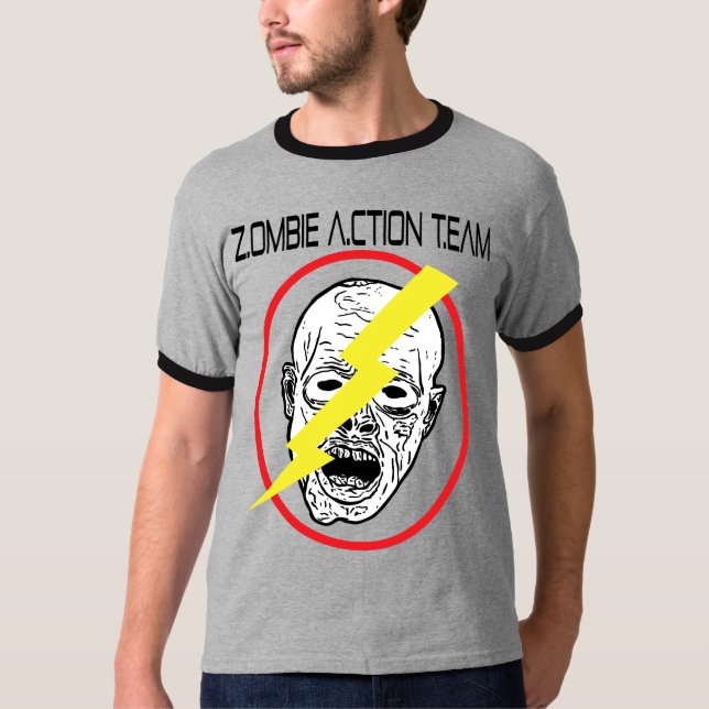 Zombie-Aktions-Team-T-Shirt T-Shirt (Vorderseite)