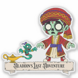 Zombie Aladdin & Zombie Genie Aufkleber
