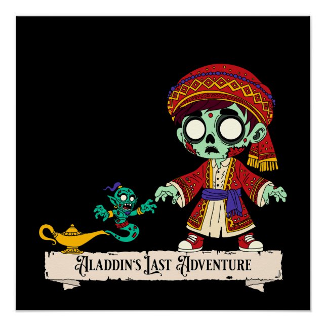 Zombie Aladdin & Zombie Genie Poster (Vorderseite)
