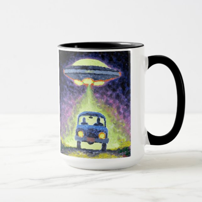 Zombie-alien-Abduktionsbüro-Tasse! Tasse (Rechts)