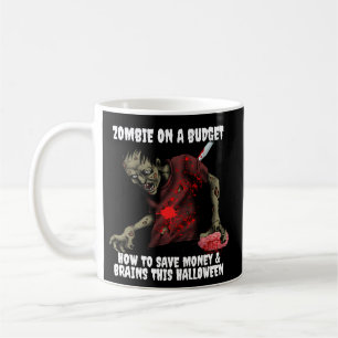 Zombie an einem HaushaltsHalloween Kaffeetasse