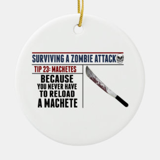 ZOMBIE-ANGRIFF 23 Weihnachtsverzierung Keramikornament