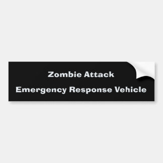 Zombie-Angriffs-Autoaufkleber Autoaufkleber