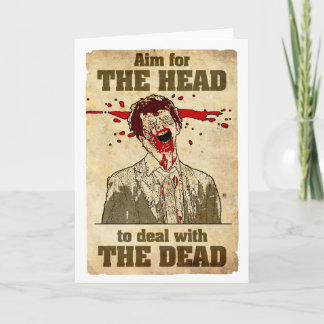 Zombie Anti-Gruß Karte