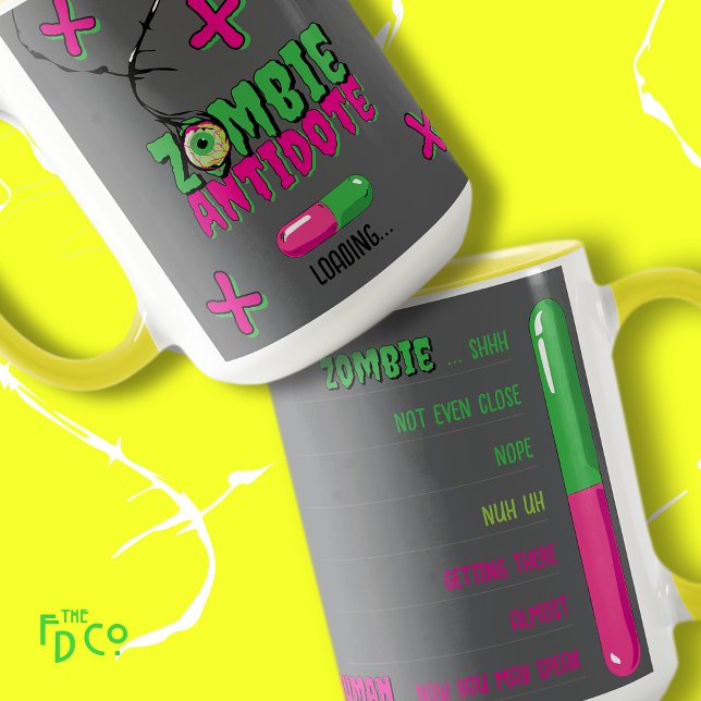 Zombie Antidote Loading. Spaß Tasse (Von Creator hochgeladen)