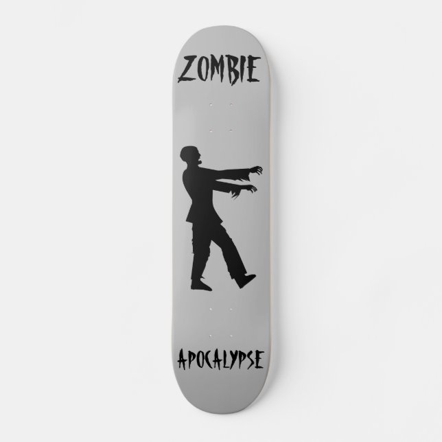 ZOMBIE APOCALYPSE FUNNY Skateboard deck (Vorderseite)