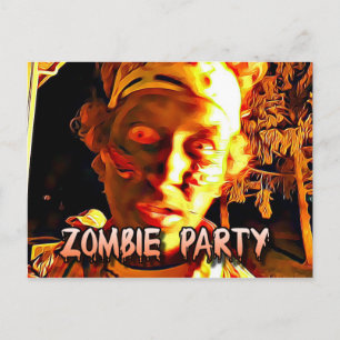 Zombie Apocalypse Halloween Party Invitation