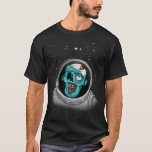 Zombie Apokalypse Astronaut Space Halloween Zombie T-Shirt