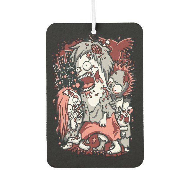 Zombie Apokalypse Autolufterfrischer (Vorderseite)