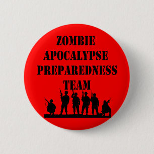 Zombie-Apokalypse-Bereitschafts-Team Button