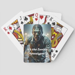 Zombie Apokalypse Creepy Funny Spielkarten