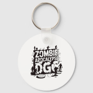 Zombie-Apokalypse Dgc Lustiger Disc-Golf-Zombie-Li Schlüsselanhänger