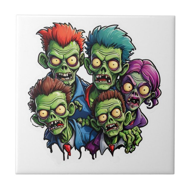 Zombie Apokalypse Fliese (Vorderseite)