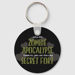 Zombie-Apokalypse-Fort Schlüsselanhänger