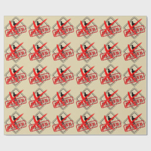 Zombie Apokalypse Geburtstag   Halloween-Biogefähr Geschenkpapier