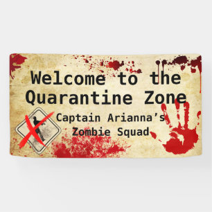Zombie-Apokalypse-Geburtstag Halloween-Biohazard Banner