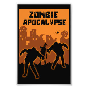 Zombie Apokalypse Geschenke Fotodruck