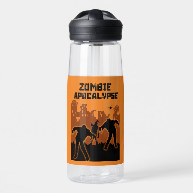 Zombie Apokalypse Geschenke Trinkflasche (Vorne)