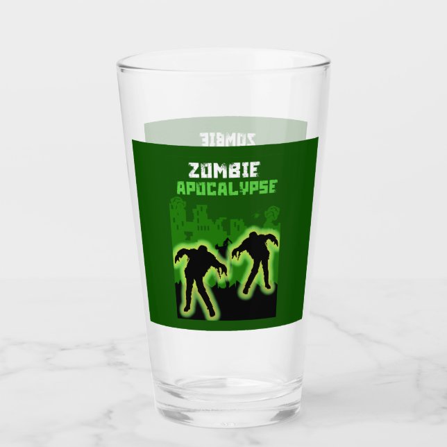 Zombie Apokalypse Kids Glas (Vorderseite)