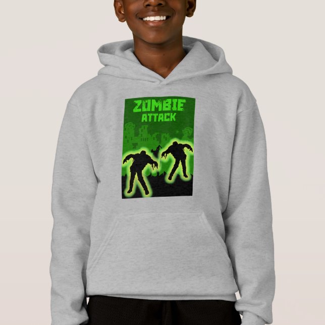 Zombie Apokalypse Kids Hoodie (Vorderseite)