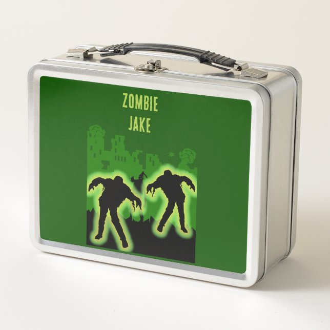 Zombie Apokalypse Kids Metall Brotdose (Vorderseite)