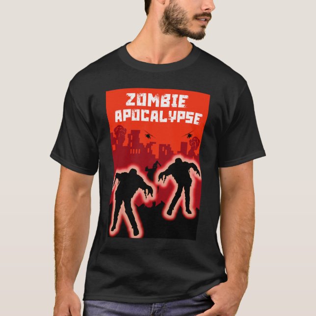 Zombie Apokalypse Kinder Shirt (Vorderseite)