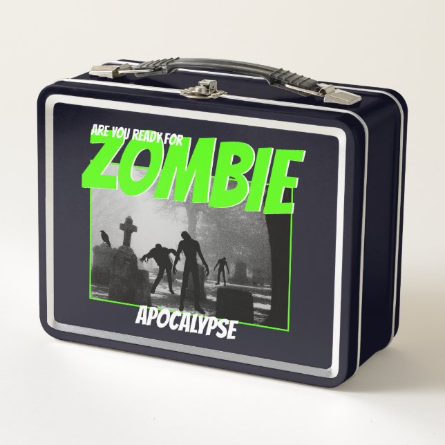 Zombie-Apokalypse Metall Brotdose (Vorderseite)