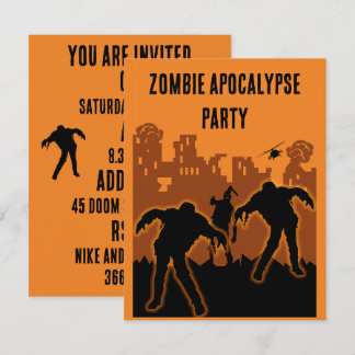 Zombie Apokalypse Party Einladung