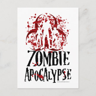 Zombie Apokalypse Postkarte