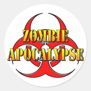 Zombie Apokalypse Runder Aufkleber
