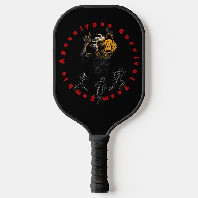 Zombie Apokalypse Survival Team kann überleben Pickleball Schläger (Vorderseite)