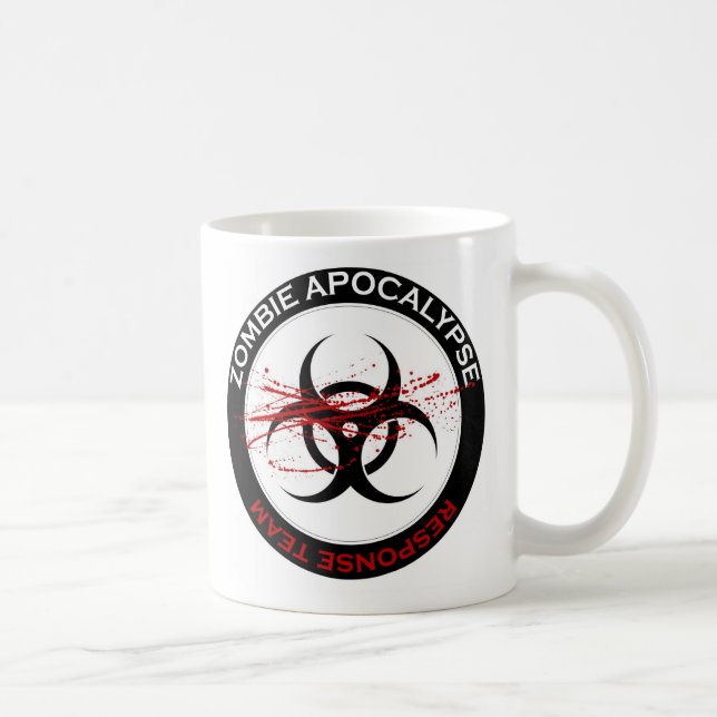 Zombie-Apokalypse-Tasse Kaffeetasse (Rechts)