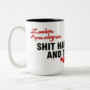 ZOMBIE-APOKALYPSE ZWEIFARBIGE TASSE