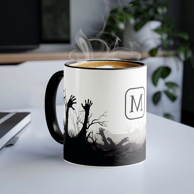 Zombie-Arme erheben zu Halloween-Nacht spärliche A Tasse (Von Creator hochgeladen)