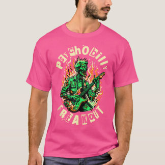 Zombie Art Horror Comic Gitarre Psychobilly Freako T-Shirt