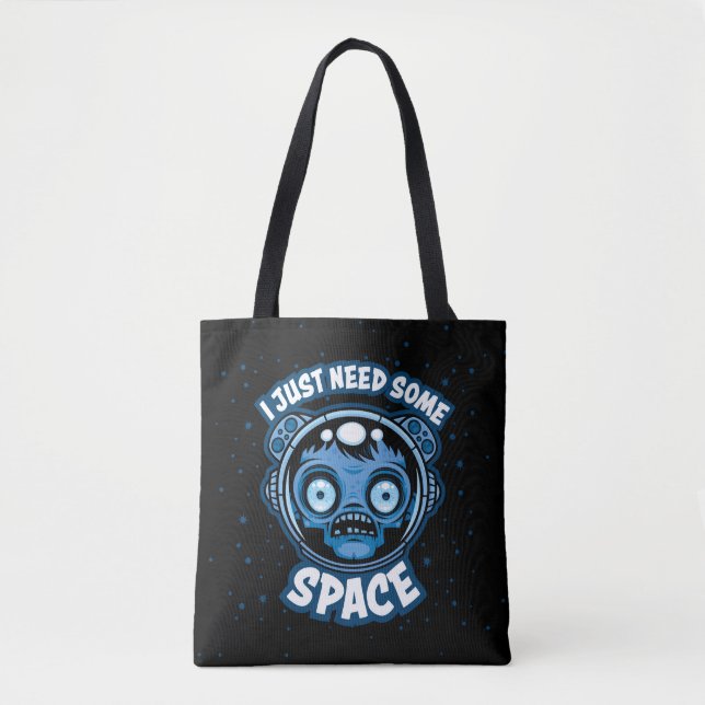 Zombie Astronaut braucht etwas Platz Tasche (Vorderseite)
