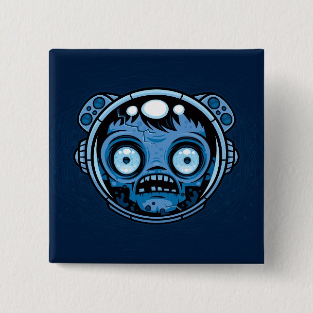 Zombie Astronaut Button (Vorderseite)
