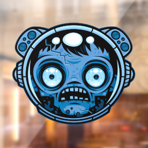Zombie Astronaut Fensteraufkleber