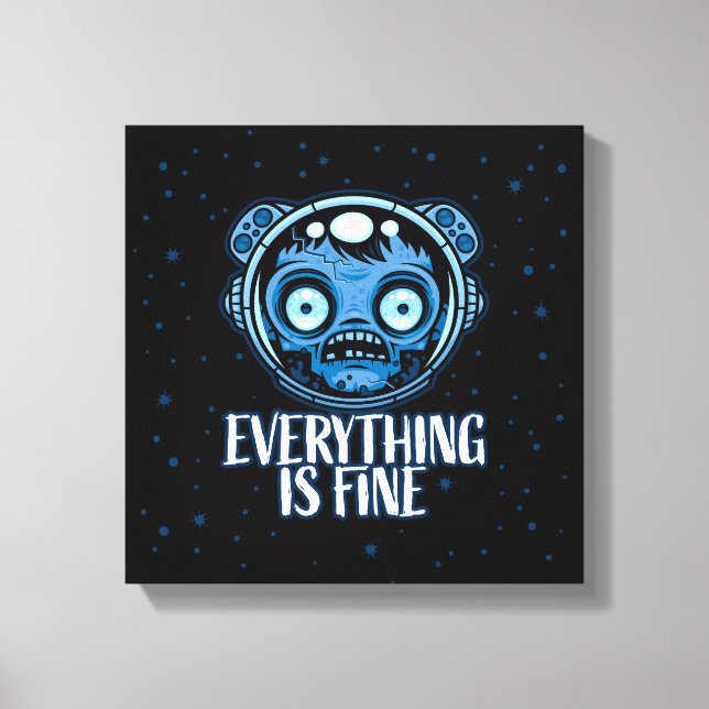 Zombie Astronaut ist gut Leinwanddruck (Vorderseite)