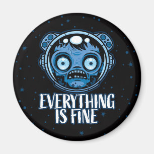 Zombie Astronaut ist gut Magnet