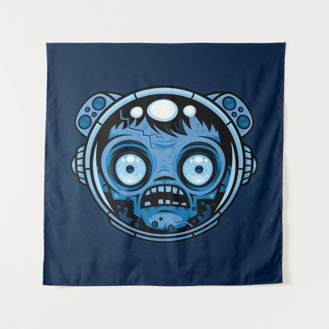 Zombie Astronaut Wandteppich (Vorderseite)