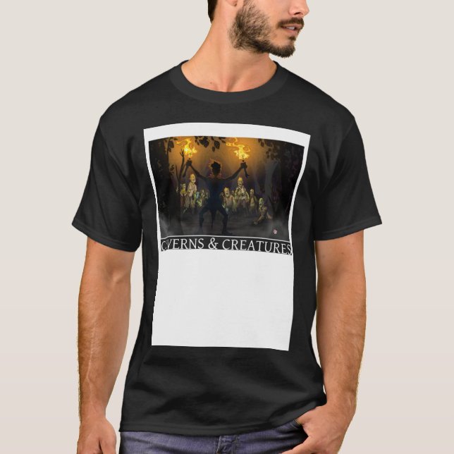 Zombie Attack Caverns & Creatures T-Shirt (Vorderseite)