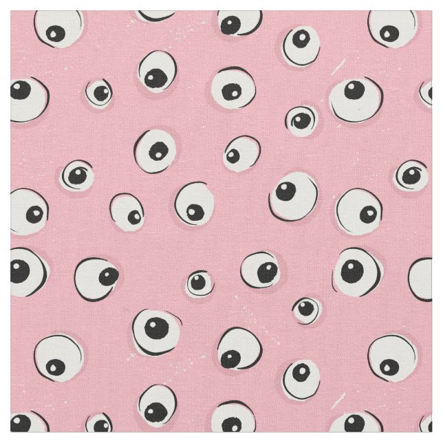 Zombie Augen Halloween Print Stoff (Nahaufnahme)