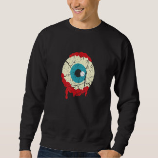 Zombie-Augenball Halloween Gruseliger Zombie Sweatshirt