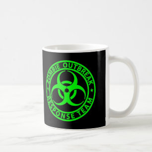 Zombie-Ausbruch-Reaktionsteam Neon-Grün Kaffeetasse