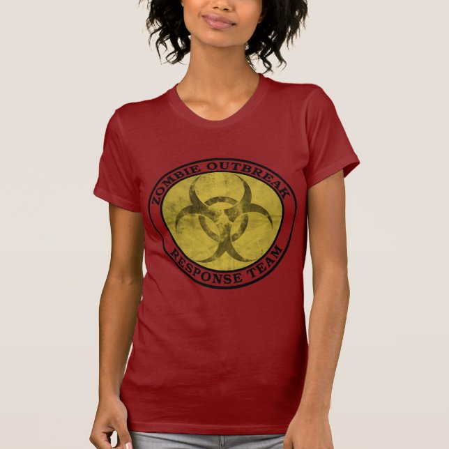 Zombie-Ausbruch-Warteteam (Biogefährdung) T-Shirt (Vorderseite)